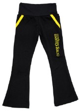 CALÇA BAILARINA PRETO C/ AMARELO GG